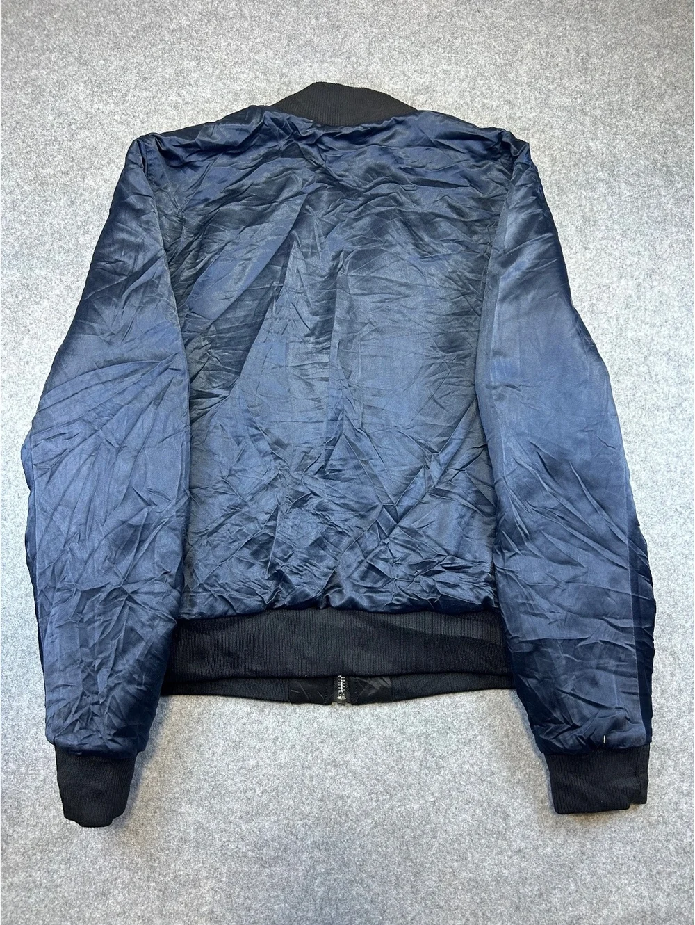 True Religion Bomber Jacket Men M Quilted Reversible Streetwear Buddha Logo TR